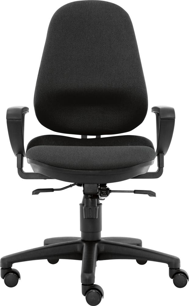 Bandscheibenstuhl Profi Ultra XL schwarz belastbar bis 150 kg Bezug: 100 % Polyester