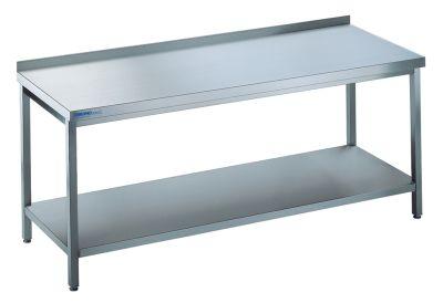 Arbeitstisch offen m.Bord2000x700x850 Edelstahl Chromonorm
