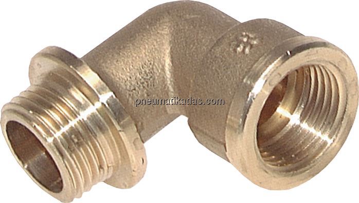 Exemplarische Darstellung: Einschraubwinkel 90° mi