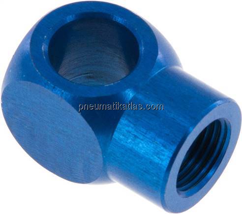 L-Ringstück mit Innengewinde G 1/8", Aluminium