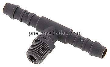 T-Gewindetülle R 1/8"-6 (1/4")mm, PA 6