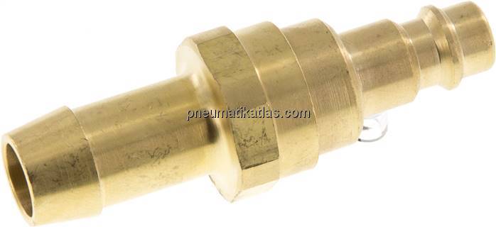 Kupplungsstecker (NW7,2) 13 (1/2")mm Schlauch mit Rückschlagventil