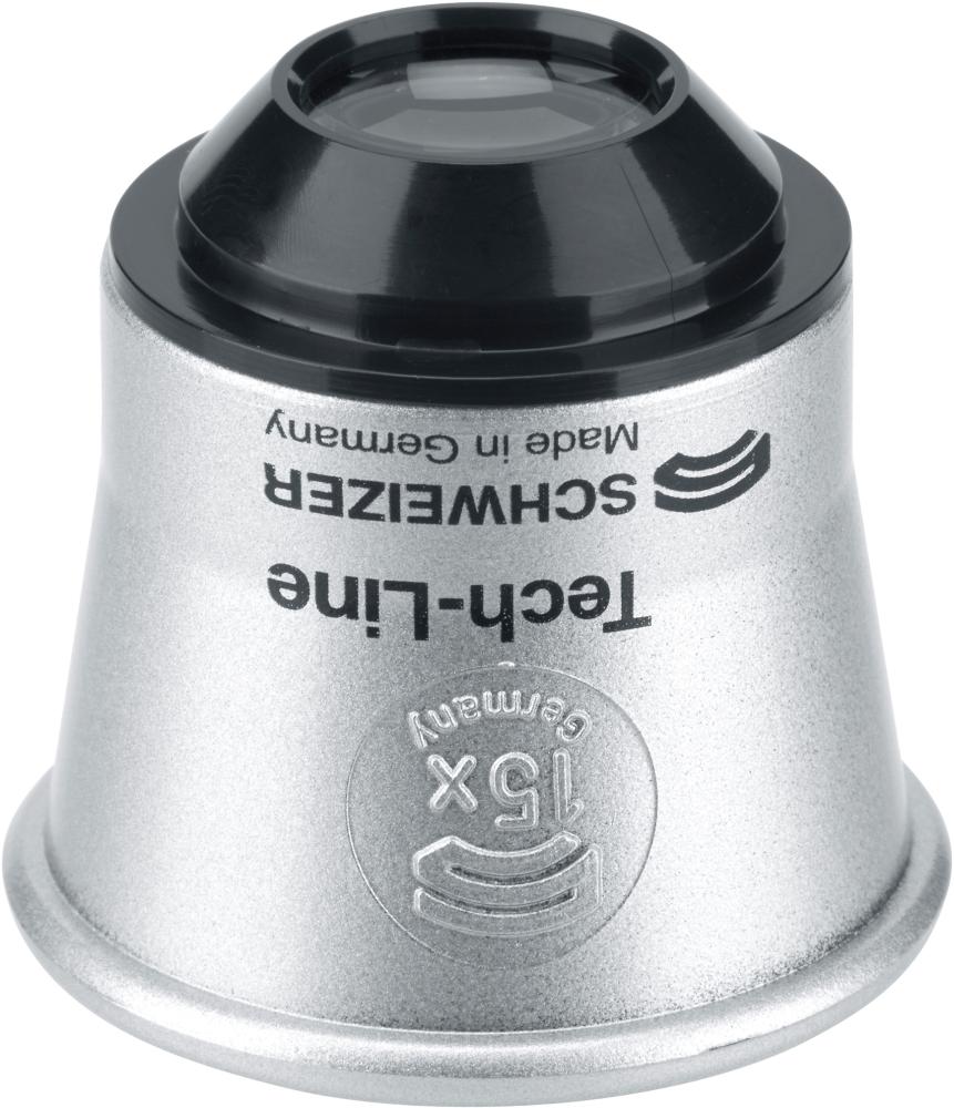 Uhrmacherlupe Tech-Line 15xD16,2mm SCHWEIZER