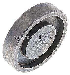 Blindplatte 1/2"-SAE (3000 PSI) (30,2mm) - ISO 6162