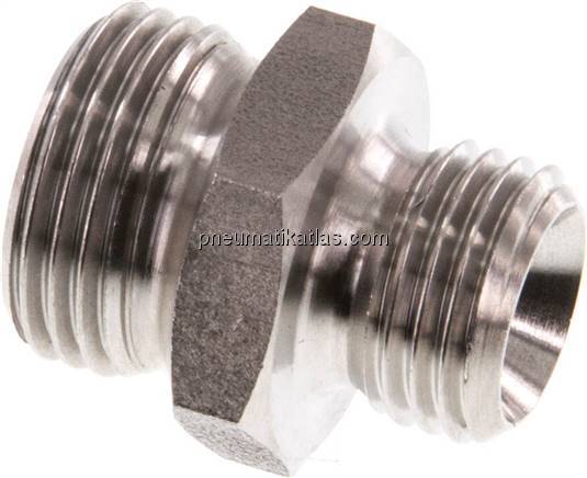 Doppelnippel G 3/8"-G 1/4", 1.4571