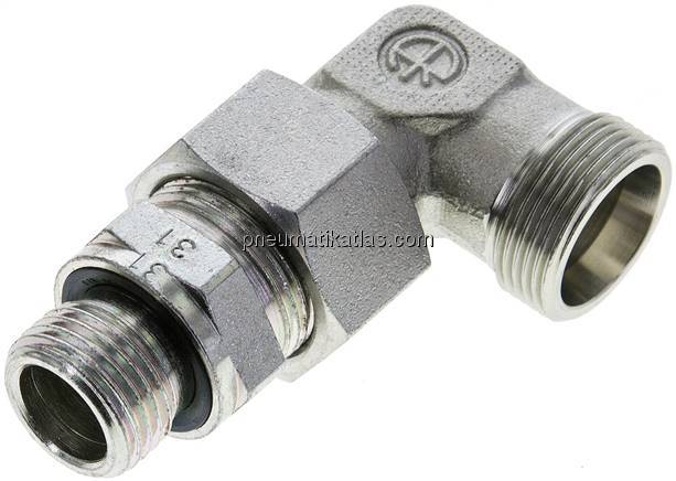 Einstellb. Winkel-Schneidringverschr. G 1/2"-18 L (M26x1,5), ohne Mutter & Schne