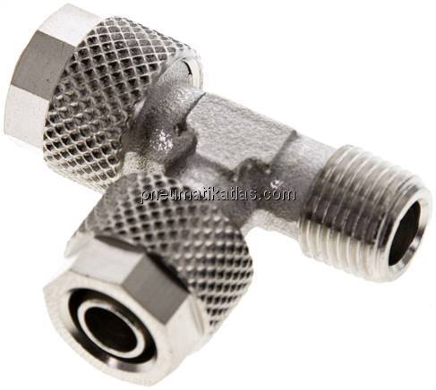 LE-Verschraubung R 1/8"-8x6mm, Messing vernickelt
