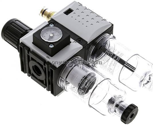 FUTURA Wartungseinheit, 2-tlg., G 1/4", 0,5 - 8 bar, Baur.0