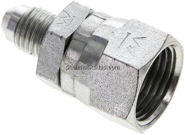 Reduziernippel UNF 7/16"-20(JIC-AG)-UNF 3/4"-16(JIC-IG)