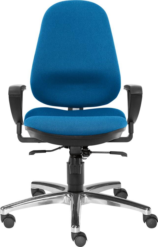 Bandscheibenstuhl Profi Ultra XL blau belastbar bis 150 kg Bezug: 100 % Polyester