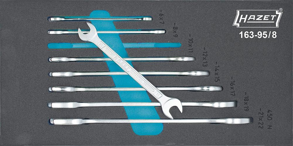 Werkzeugmodul 1/3 Doppelmaulschlüssel 163-95/8 Hazet