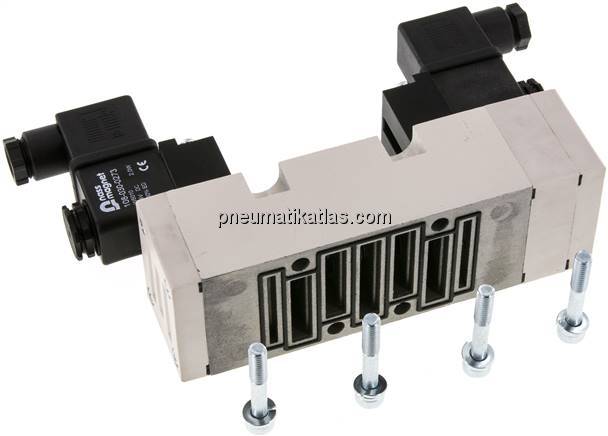 ISO-Ventil (Größe 2), 5/3-Wege, Mittelstellung entlüftet, 24 V DC