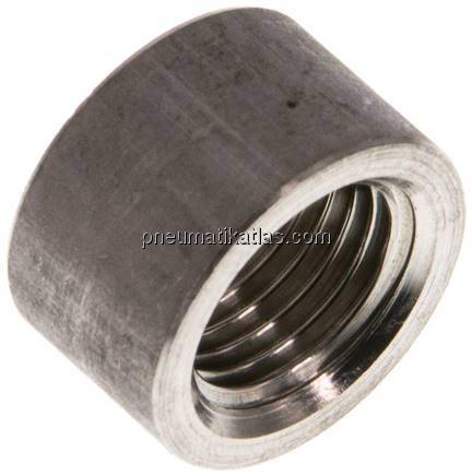 Anschweißmuffe Rp 1/4"-11mm, 1.4571 (DIN2986-halb)
