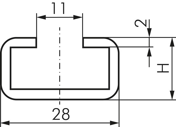 Zeichnung: C-Tragschiene, leichte Baureihe & Doppe