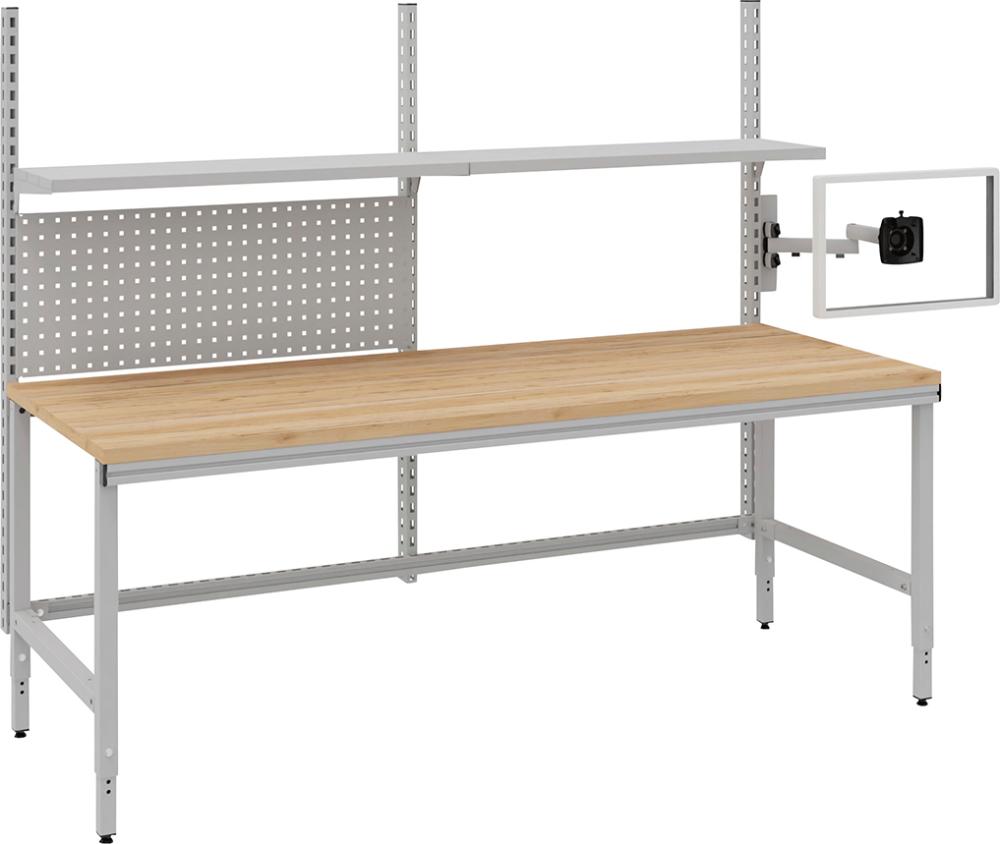 Systemtisch Multi4easy B2030xT800xH720-1020 mm Tischplatte Multiplex manuell verstellbar