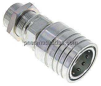 Schott-Steckkupplung ISO7241-1A, Muffe Baugr.6, 25 S (M36x2)