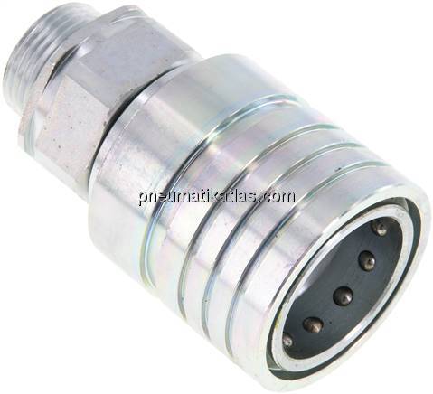 Steckkupplung ISO7241-1A, Muffe Baugr.6, 22 L (M30x2)