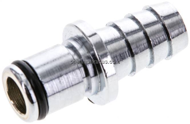 Kupplungsstecker (LC) mit Schlauchtülle, Messing verchromt