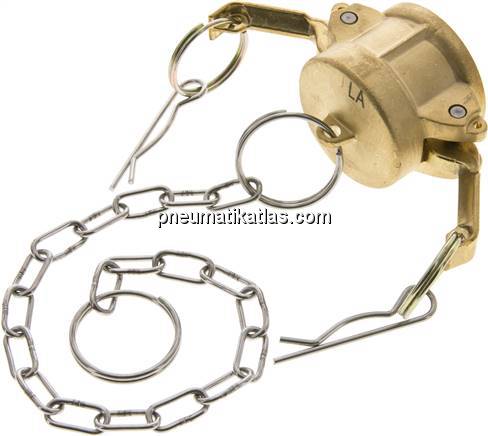 Kamlock-Verschlusskappe (DC) 1", Messing