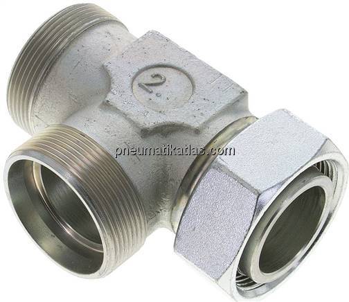 Einstellb. L-Schneidringverschraubung 42 L (M52x2), ohne Mutter & Schneidring, S