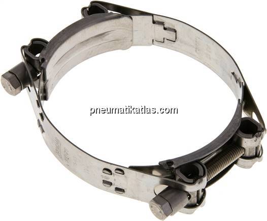 Gelenkbolzenschelle 2-teilig, 75 - 83 mm, 1.4301 (W4)