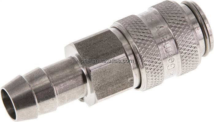 Kupplungsdose (NW5) 9 (3/8")mm Schlauch, Edelstahl