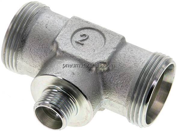 T-Schneidringverschraubung 28 L (M36x2)-12 L (M18x1,5)-28 L (M36x2), ohne Mutter