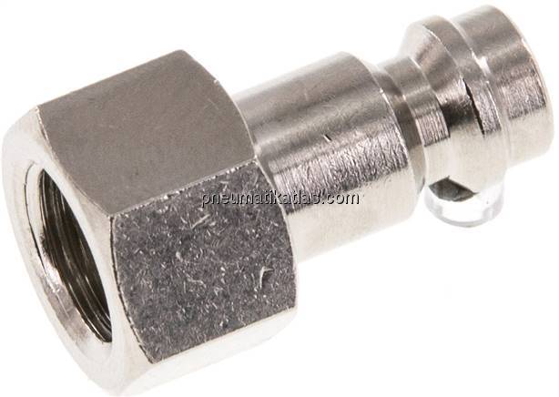 Kupplungsstecker (NW5) G 1/8"(IG), Messing vernickelt