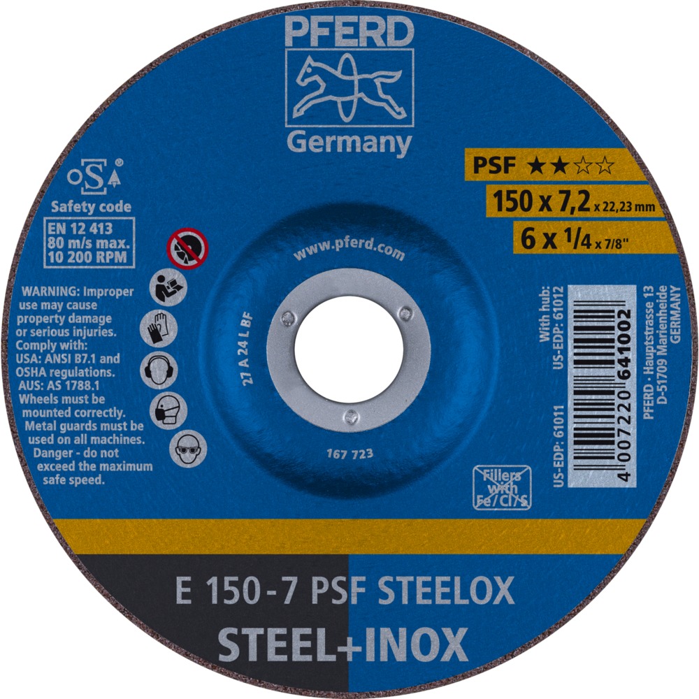 Schruppscheiben E 150-7 PSF STEELOX