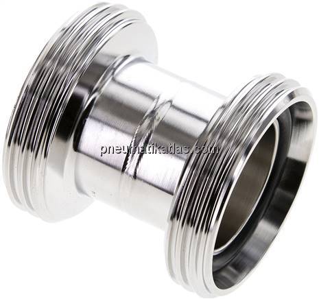 Doppelnippel (Milchgewinde) Rd 65 x 1/6"-Rd 65 x 1/6"