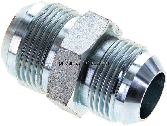 Doppelnippel UN 1-5/16"-12(JIC)-UN 1-3/16"-12(JIC), Stahl verzinkt