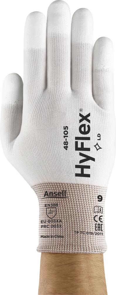 Handschuh HyFlex 48-105,weiß, Gr.11 Ansell