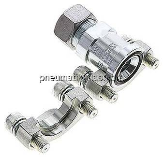 Gerade Flanschverschraubung 3/4"-SAE (3000 PSI), 18 L (M26x1,5)