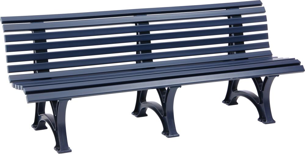 Gartenbank BORKUM 4-Sitzer Länge 2000 mm blau Blome