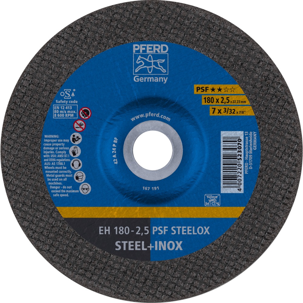 Trennscheiben EH 180-2,5 PSF STEELOX