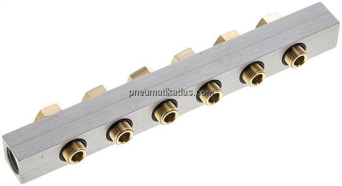 P-Leiste inkl. Hohlschrauben und Dichtungen für Ventilbaureihe M04 / P04