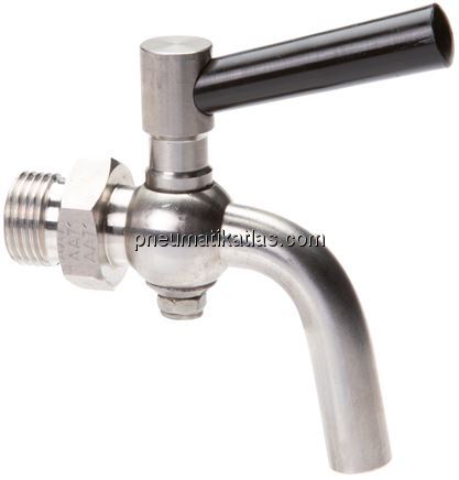 Exemplarische Darstellung: Edelstahl-Ablasshahn