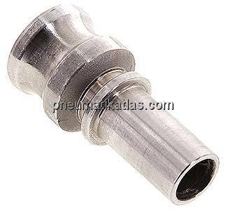 DIN/EN-Kamlock-Stecker (E/EC) 19 (3/4")mm Schlauch, Edelstahl (1.4408)