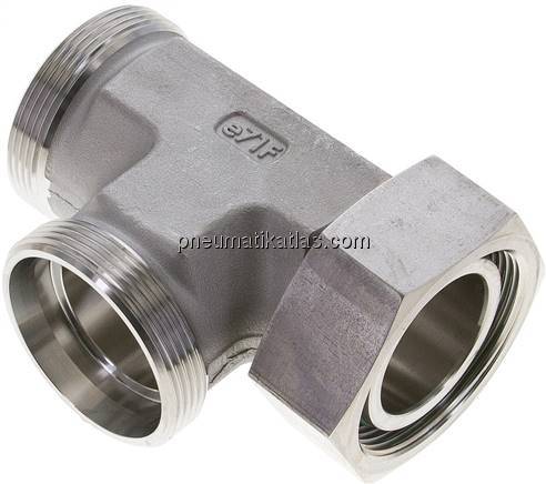 Einstellb. L-Schneidringverschraubung 42 L (M52x2), ohne Mutter & Schneidring, 1