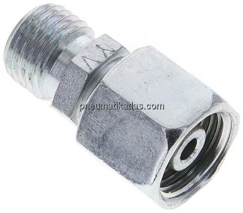 Reduziereinsatz 8 S-6 S (M14x1,5), ohne Mutter & Schneidring, Stahl verzinkt