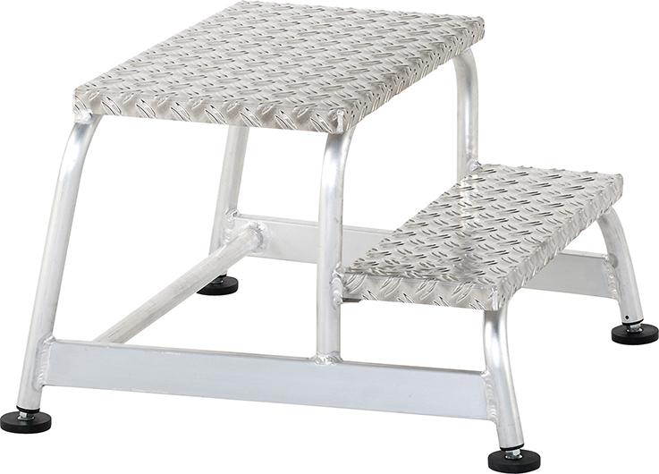 Maschinentritt AFA P starr 2 Stufen Plattformhöhe 0,40 m Arbeitshöhe 2,40 m ZARGES