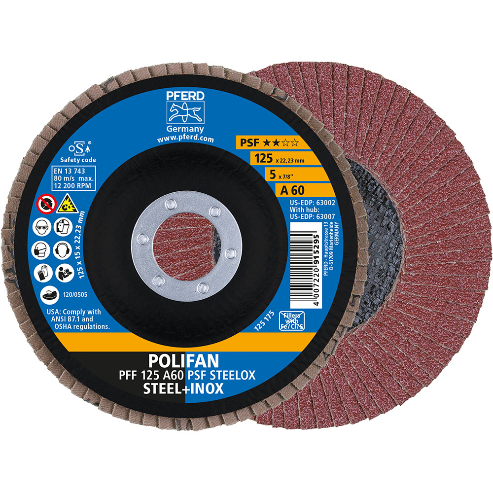 POLIFAN-Fächerscheiben PFF 125 A 60 PSF STEELOX