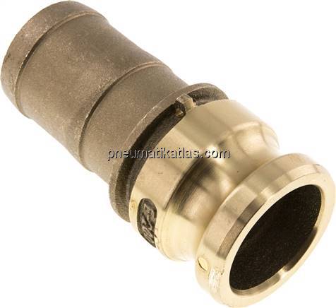 Kamlock-Stecker (E) 50 (2")mm Schlauch, Messing