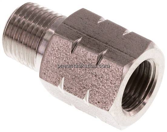 Reduziernippel NPT 1/8"(AG)-G 1/8"(IG), 1.4571