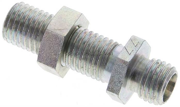 Schott-Schneidringverschraubung 6 L (M12x1,5), ohne Mutter & Schneidring, Stahl 