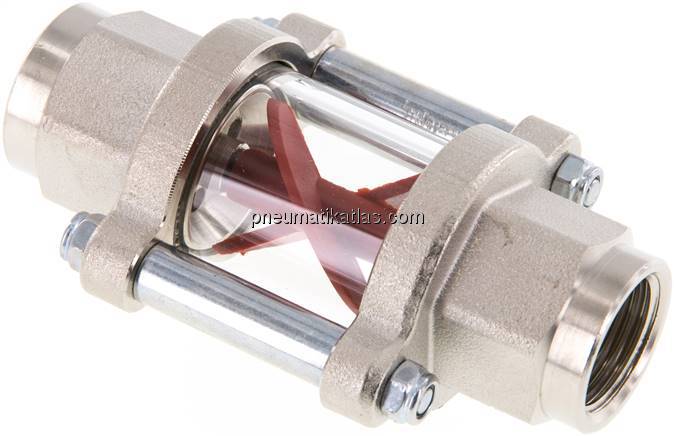 Flügelrad-Durchflussanzeige G 1/2", 1,3 - 6,3 l/min