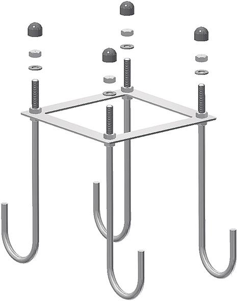 Montagekorb Zubehör, Betonieren