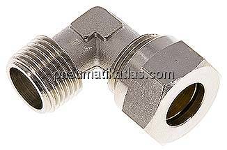 Winkel-Schneidringverschraub. R 1/2"-15 L (M22x1,5), Messing vernickelt