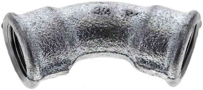 45°-Bogen Rp 3/4" (IG), Temperguss verzinkt