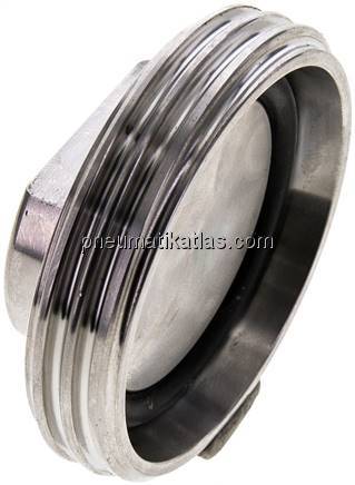 Blindgewindestutzen (Milchgewinde) Rd 65 x 1/6", 1.4404